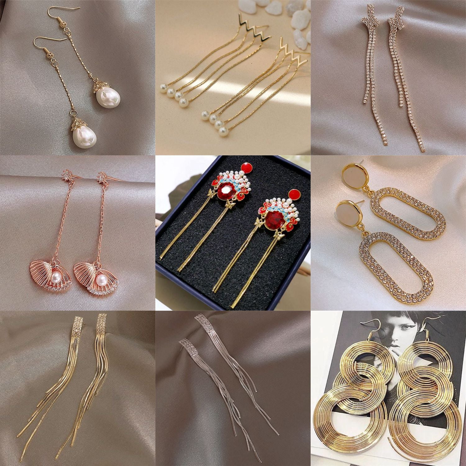 Korean S925 Silver Stud Earrings - Stylish & Versatile